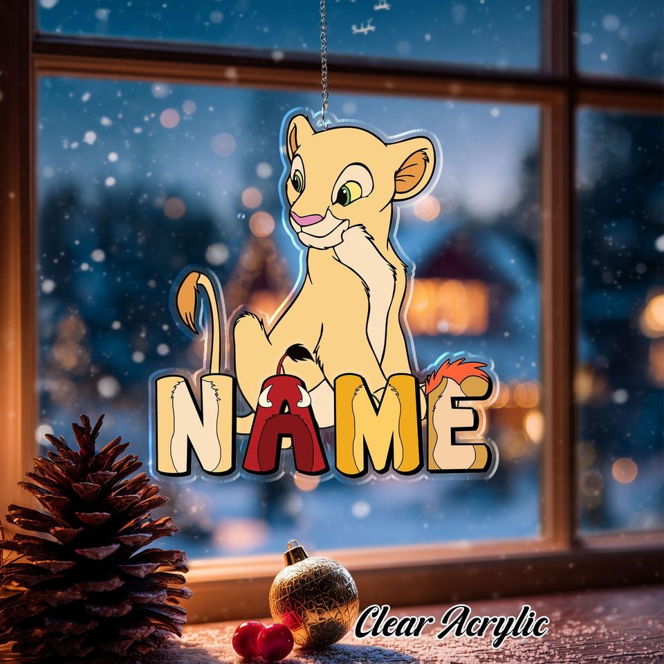 Disney Lion King Nala Acrylic Christmas Ornament - Custom Name Keepsake Gift