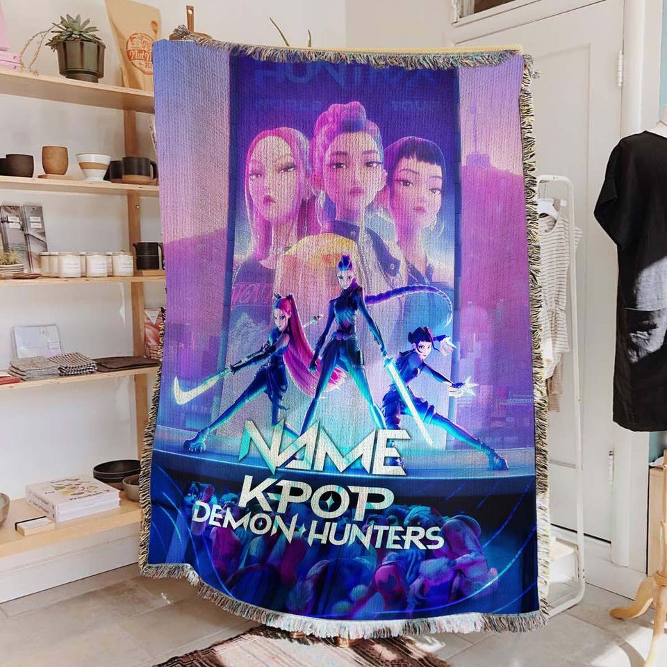 Custom Fleece Blanket with Character Pop Star Design