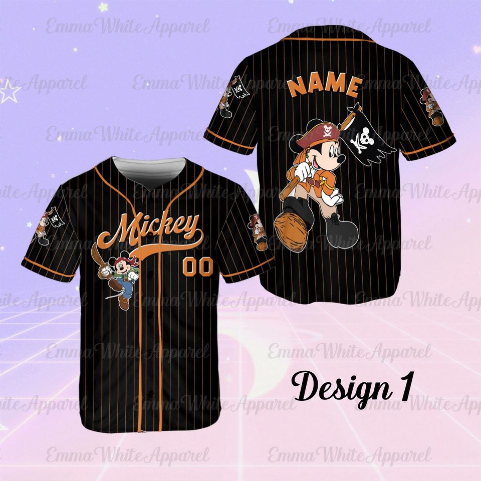 Custom Mickey & Friends Disney Pirates Jersey Team