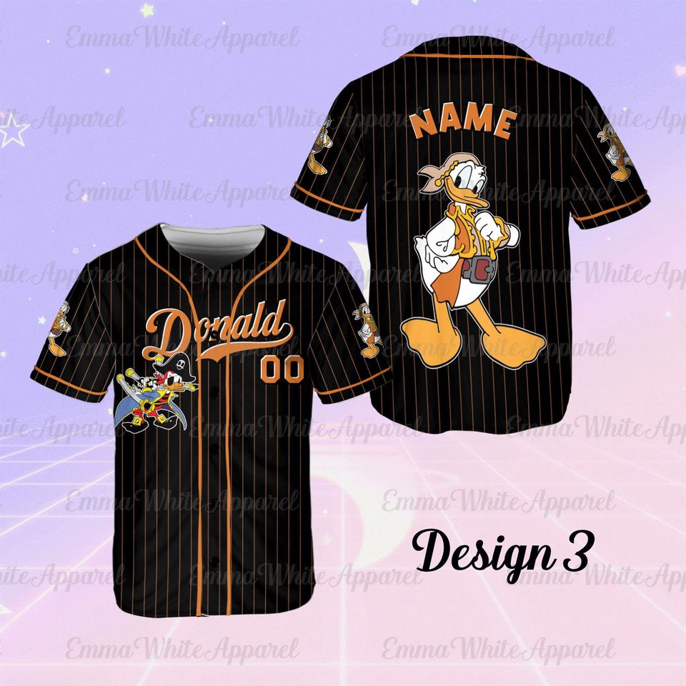 Custom Mickey & Friends Disney Pirates Jersey Team