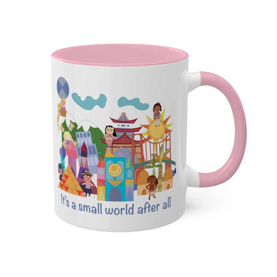 It's a Small World Mug, Disney Mug, Disneyland Mug, Disney World, Ceramic mug
