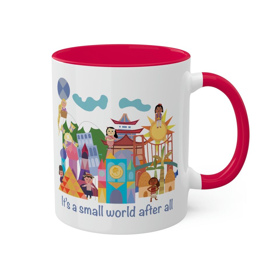 It's a Small World Mug, Disney Mug, Disneyland Mug, Disney World, Ceramic mug