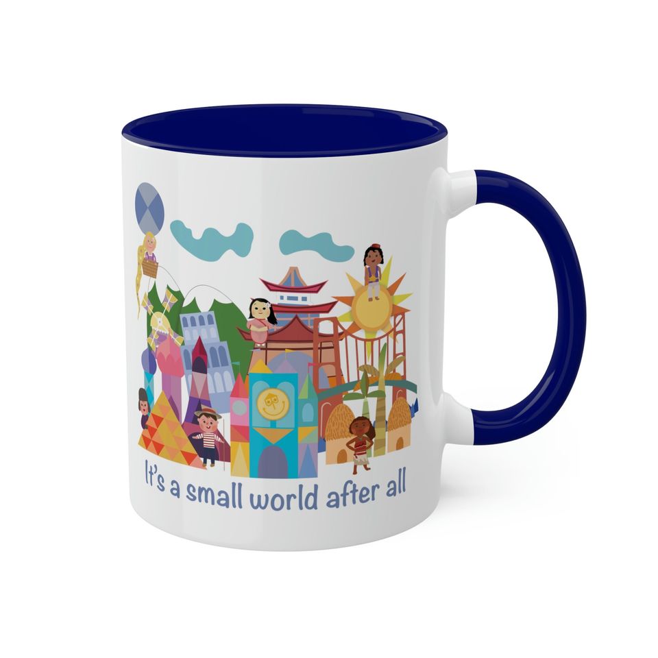 It's a Small World Mug, Disney Mug, Disneyland Mug, Disney World, Ceramic mug