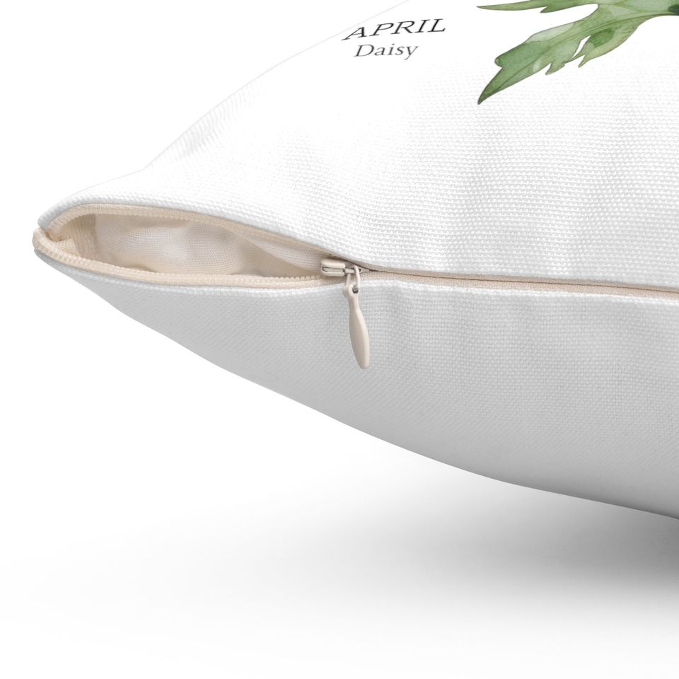 Customizable Birth Month Flower Pillows Custom  Name pillow Monogram Pillow