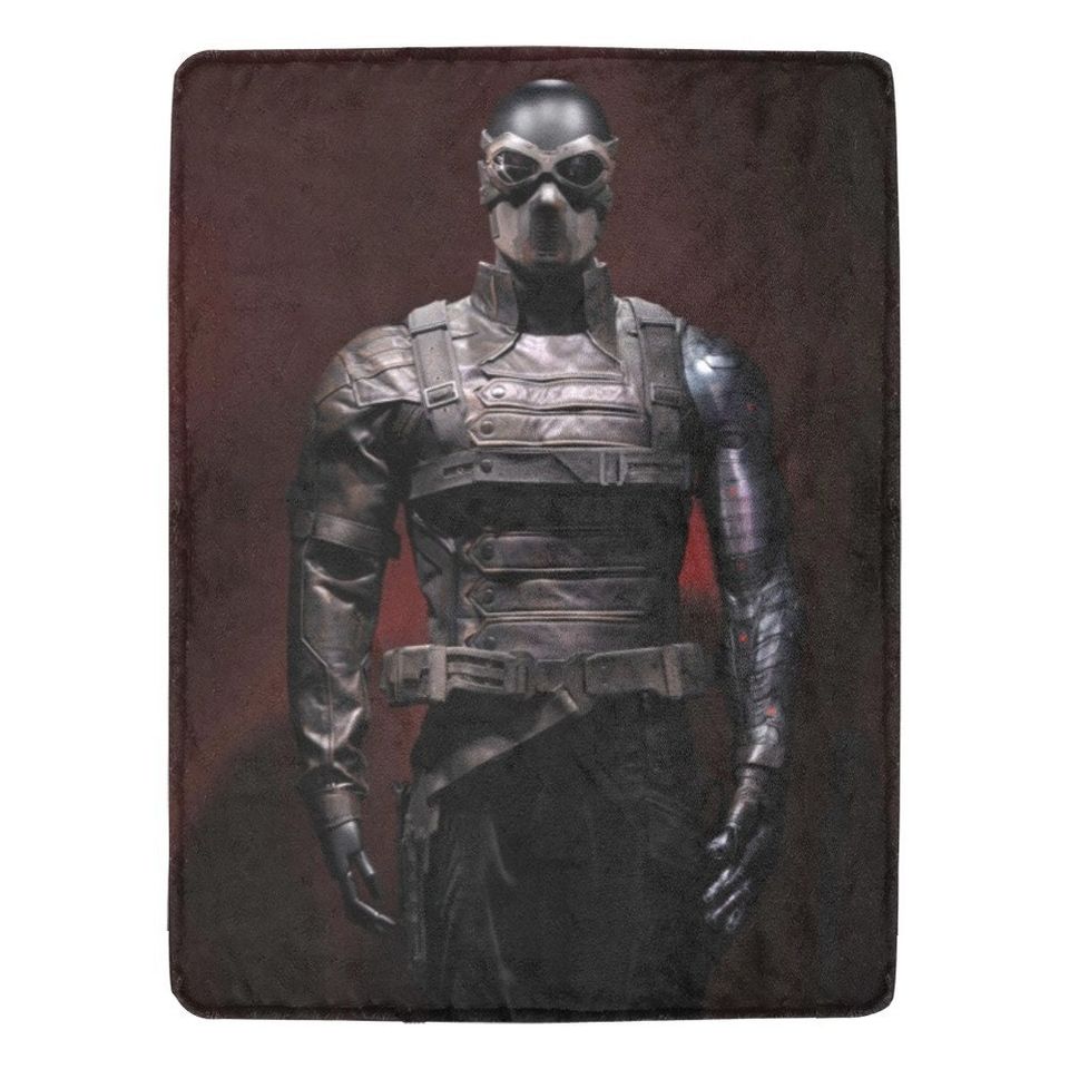 HUGE BEST PRICE Winter Soldier Blanket Fleece Avengers Sebastian Stan Travelling Super Hero Birthday Gifts Anniversary