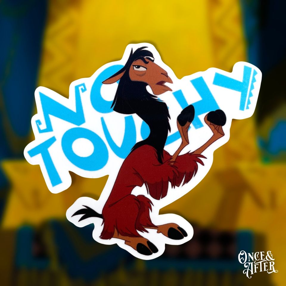 No Touchy Kuzco Sticker