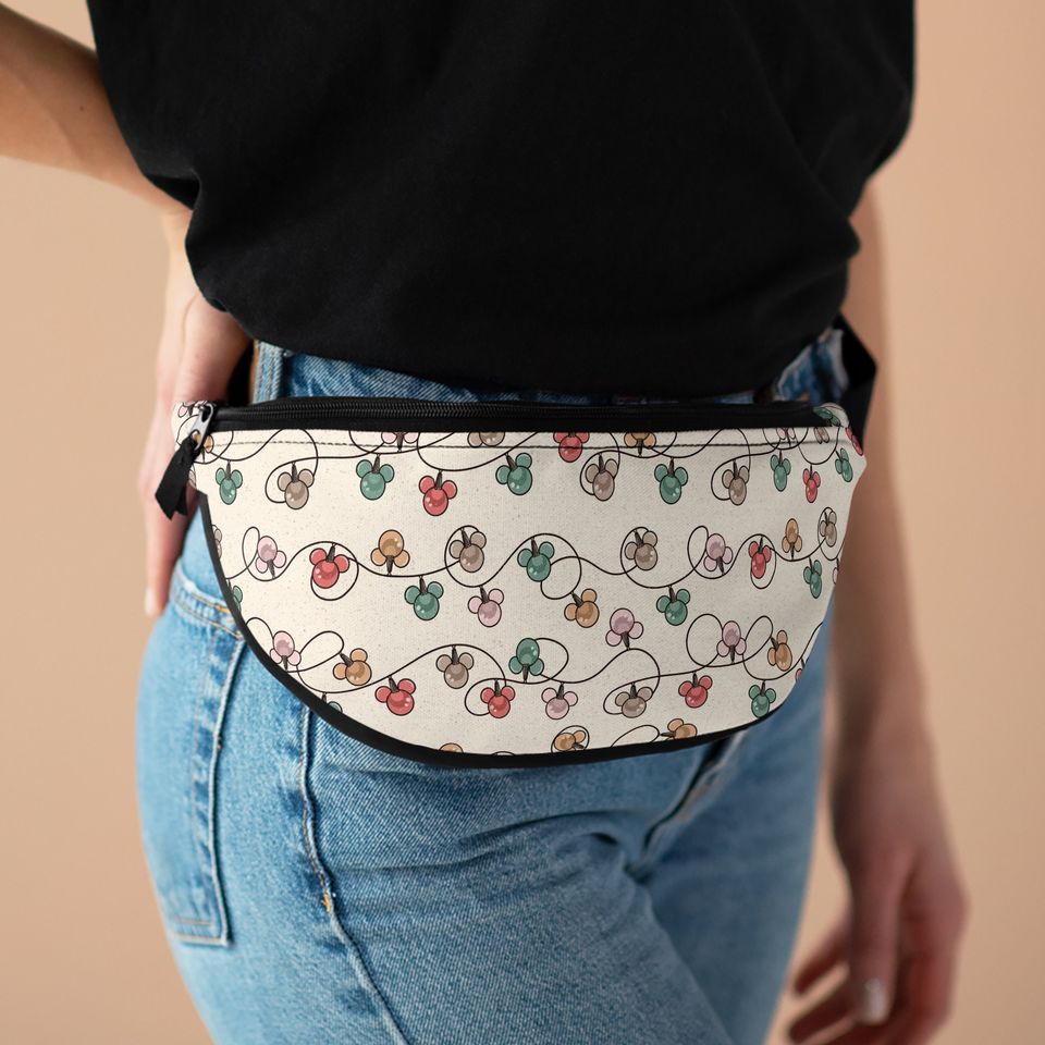 Mouse Ears Christmas Fanny Pack, Disney Christmas Fanny Pack