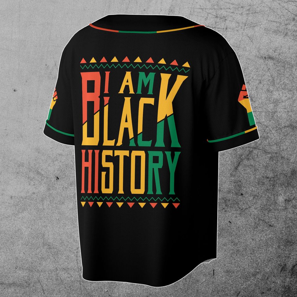 Customize Name Black Pride Juneteenth Black Power American Baseball Jersey