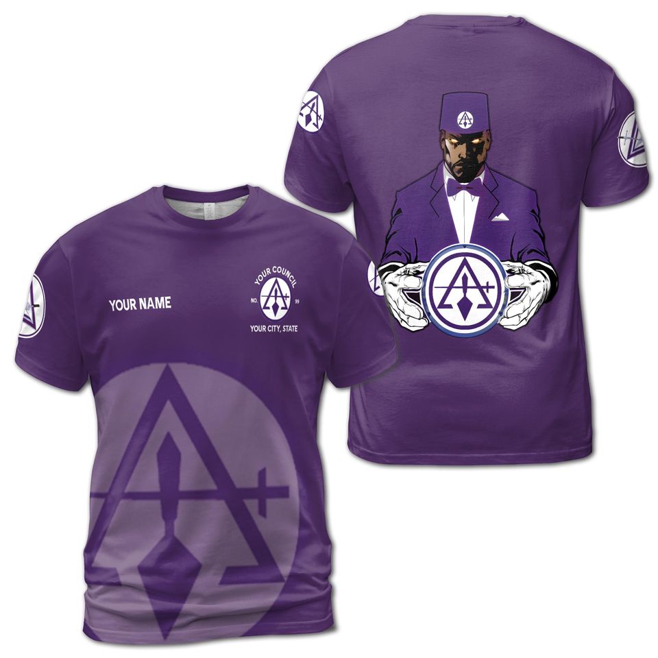 Customized Cryptic Masonry Royal and Select Master Men's T-shirt