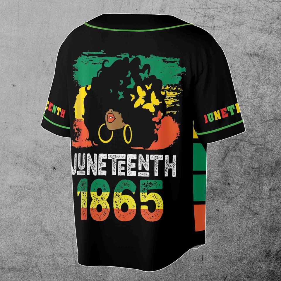 Customize Name Juneteenth Baseball Jersey Shirt