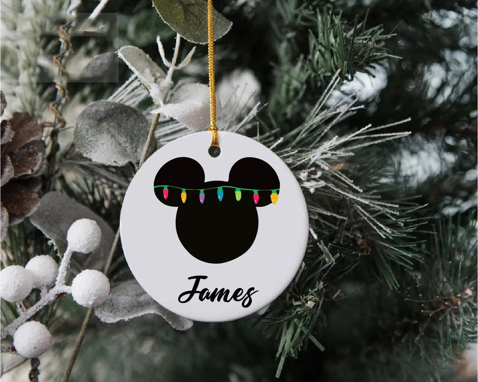 Christmas lights,Disney Ornament, Disneyland keepsake