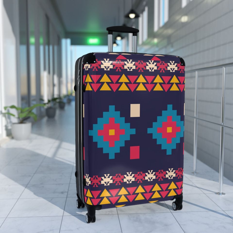 Aztec Suitcase, Aztec Luggage, Travel Bag