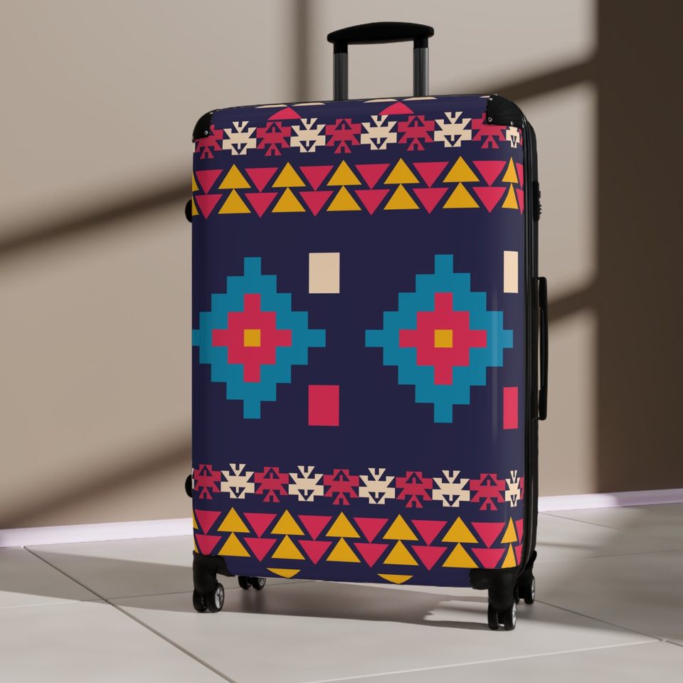 Aztec Suitcase, Aztec Luggage, Travel Bag