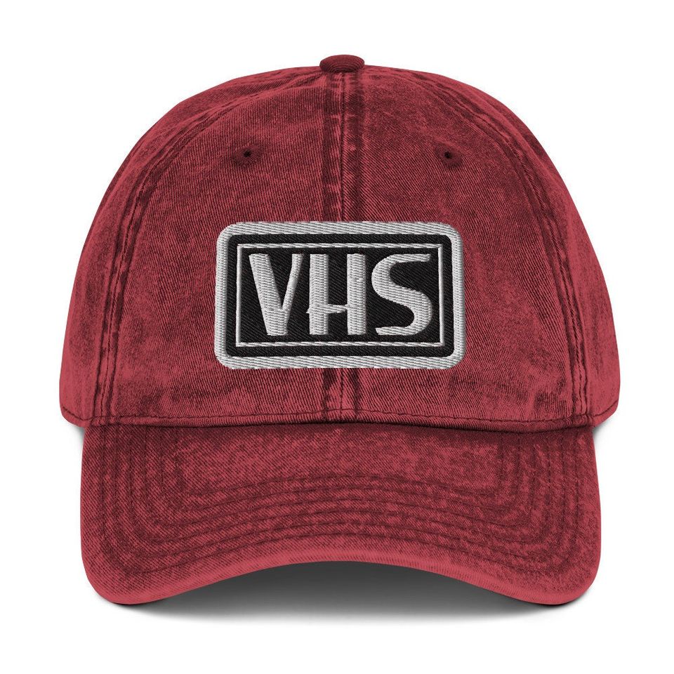 VHS Vintage Cotton Twill Cap | Perfect Halloween Accessory