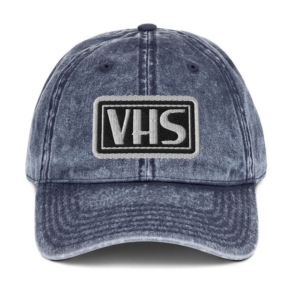 VHS Vintage Cotton Twill Cap | Perfect Halloween Accessory