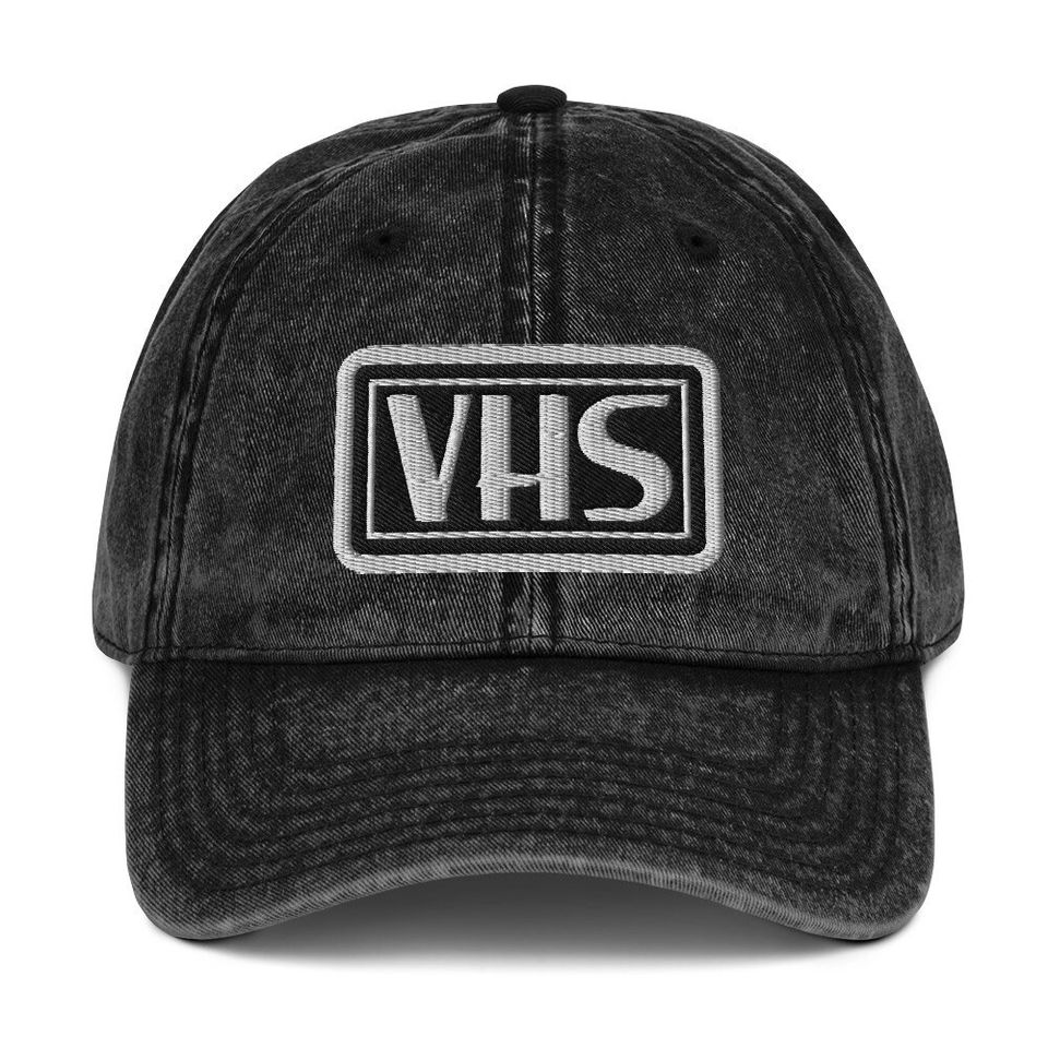 VHS Vintage Cotton Twill Cap | Perfect Halloween Accessory