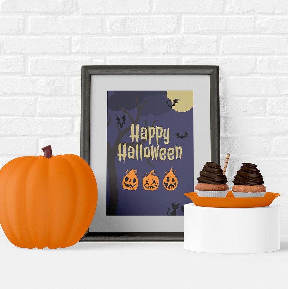 Happy Halloween - printable poster, printable wall art, downloadable print