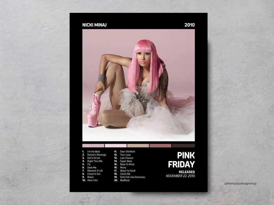 Pink Friday // Nicki Minaj Album Premium Matte Vertical Posters