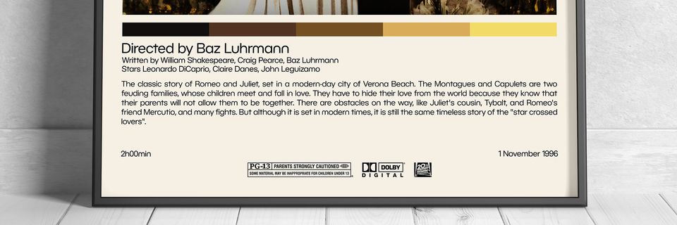 Romeo + Juliet Movie Poster