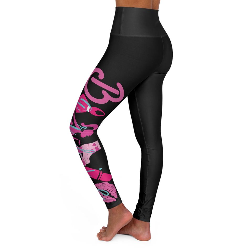 High Waisted Yoga Barbie Leggings