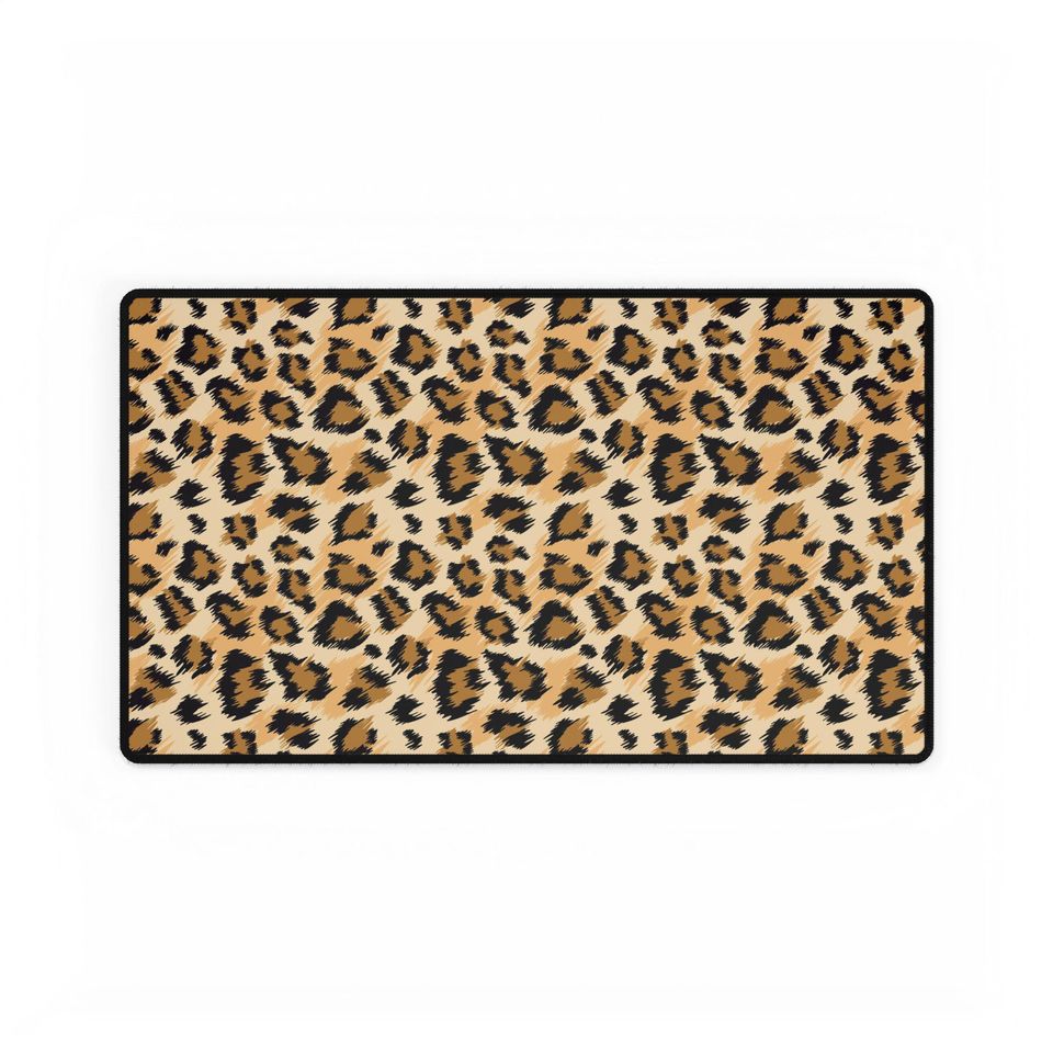 Large Leopard Desk Mat, Desk Accessories Decor
