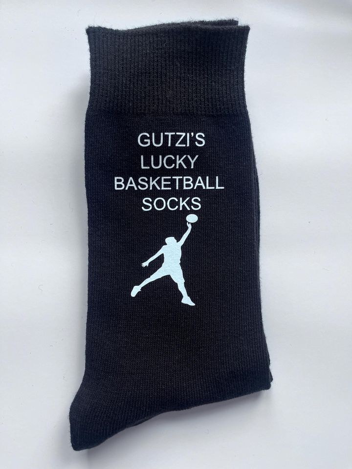 Personalised Lucky Basketball Socks: Combed Cotton Comfort