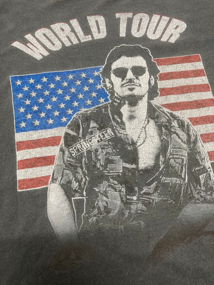 Vintage 90s BRUCE SPRINGSTEEN World Tour 80s Rock n' Roll Folk Rock Shirt