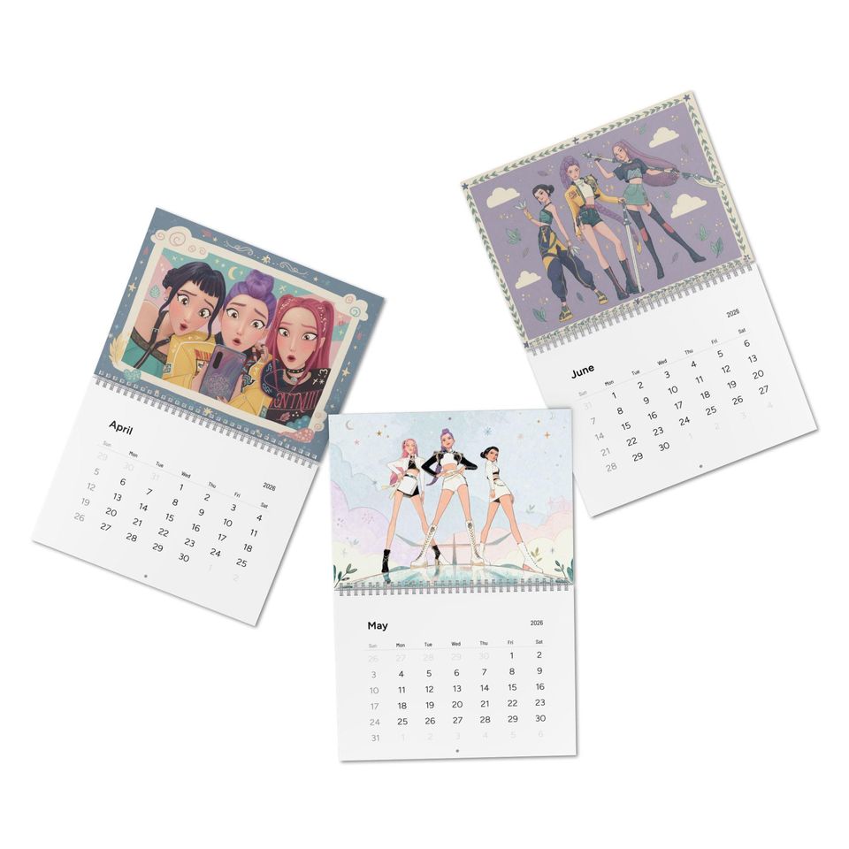 Kpop Demon Hunters Wall Calendar 2026 | Gift for girls