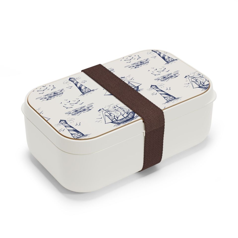 Vintage Ships Bento Lunch Box, Student Lunch Box, Back To School Gift