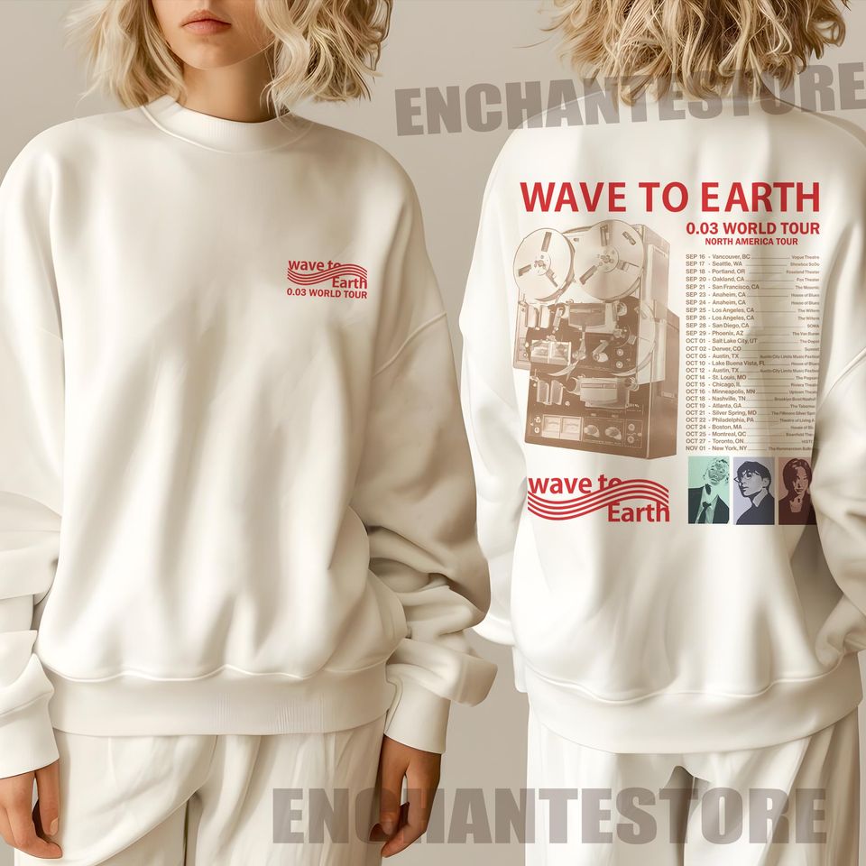 Wave To Earth 0.03 Tour 2024 Hoodie, Wave To Earth Kpop Sweatshirt, Wave to Earth Band T-shirt, Wave To Earth 2024 Concert Shirt, W2e Merch