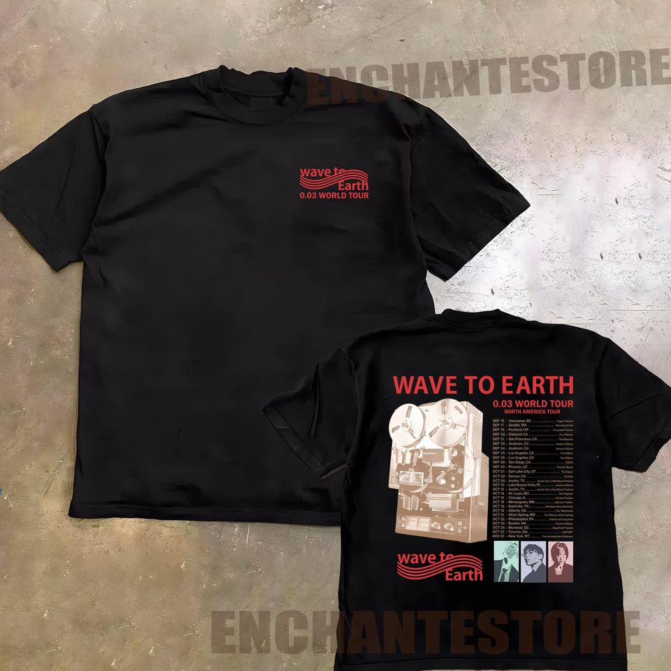 Wave To Earth 0.03 Tour 2024 Hoodie, Wave To Earth Kpop Sweatshirt, Wave to Earth Band T-shirt, Wave To Earth 2024 Concert Shirt, W2e Merch