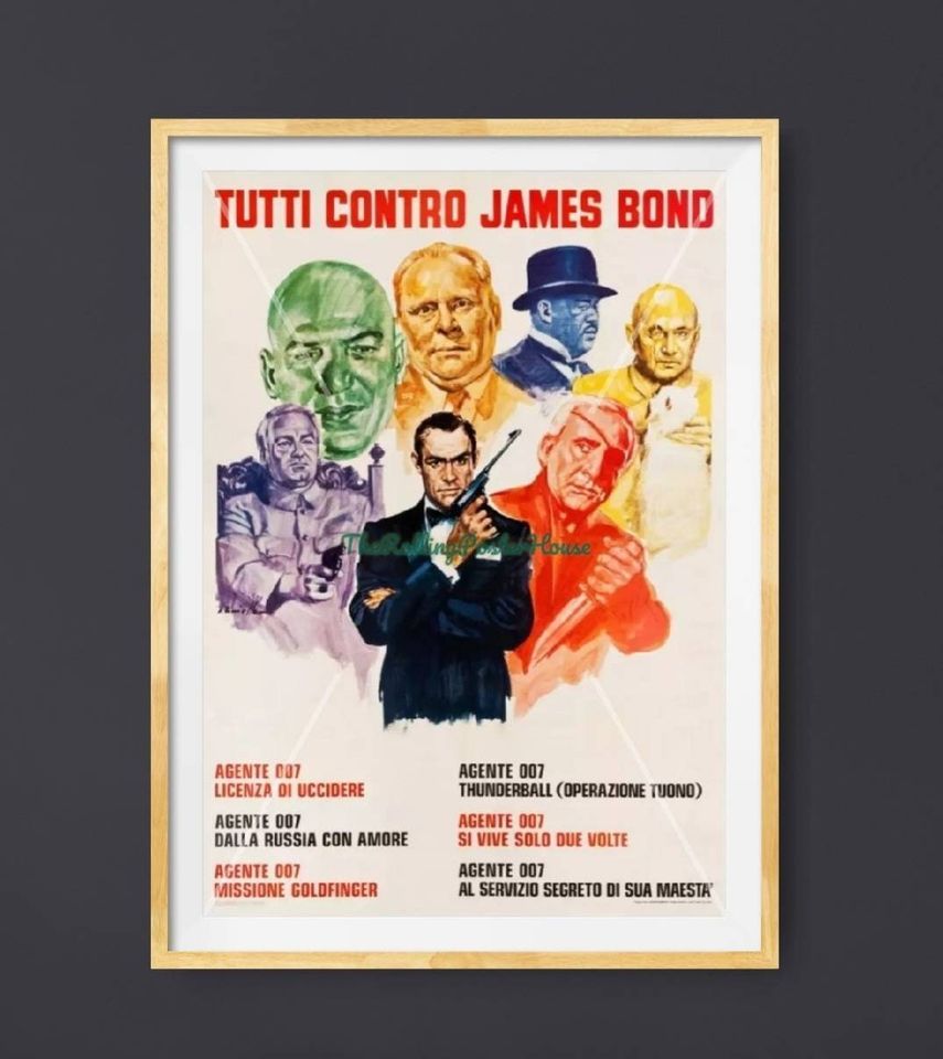 James Bond Vintage Movie Poster