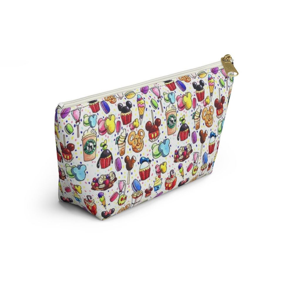 Disney Inspired Snacks - Accessory Pouch- Makeup Bag | Cosmetic Bag | Pencil Case | Gift For Her | Back To School Gift