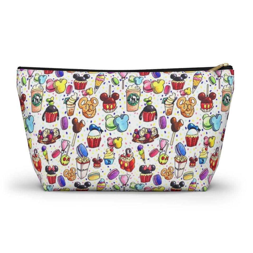 Disney Inspired Snacks - Accessory Pouch- Makeup Bag | Cosmetic Bag | Pencil Case | Gift For Her | Back To School Gift