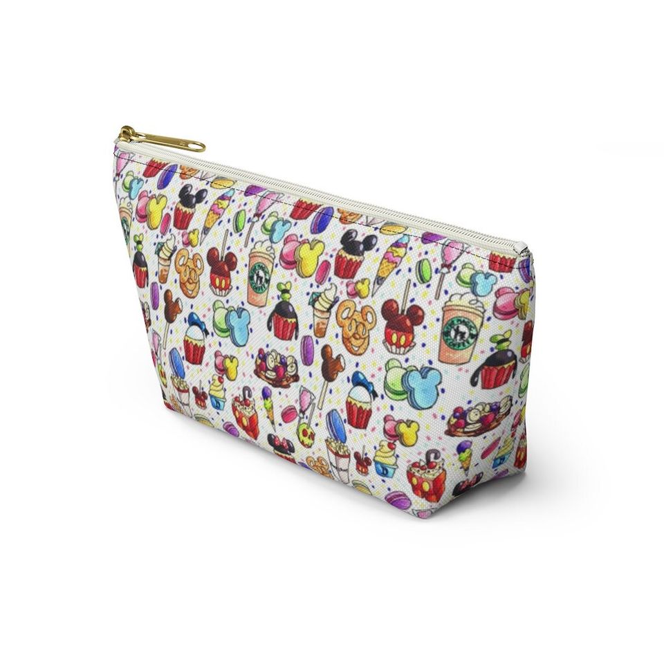 Disney Inspired Snacks - Accessory Pouch- Makeup Bag | Cosmetic Bag | Pencil Case | Gift For Her | Back To School Gift