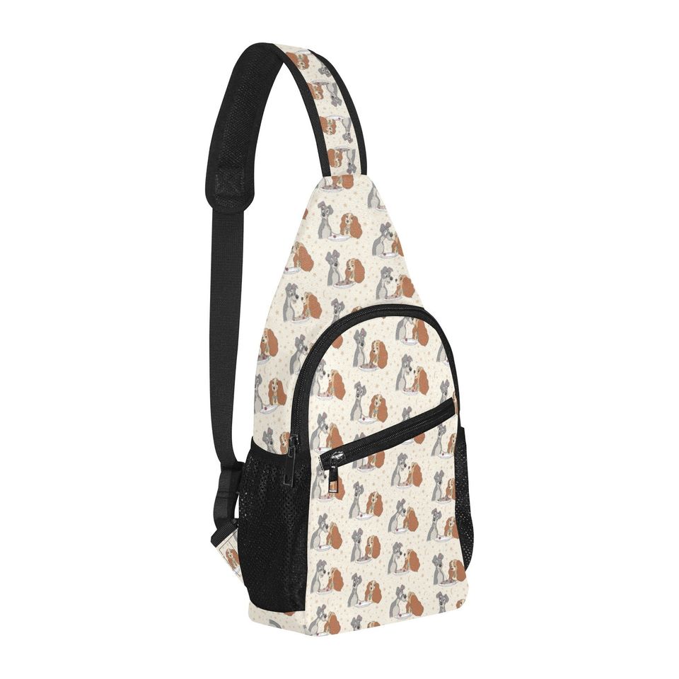 Lady and The Tramp Chest Bag - Disney Trip Bag - Disney Bounding - Sling Pack - Crossbody Bag - Disney Chest Bag