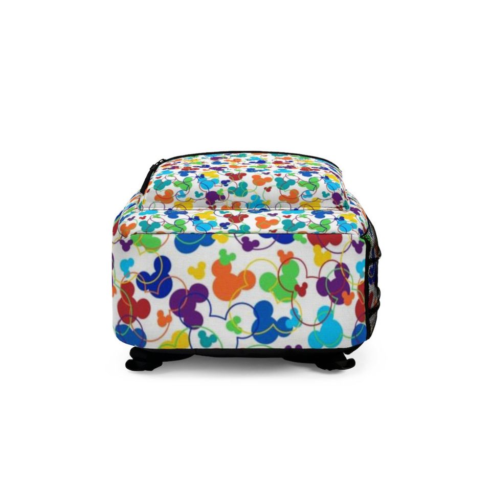 Rainbow Mickey Confetti - Disney Backpack - School Backpack - Bookbag