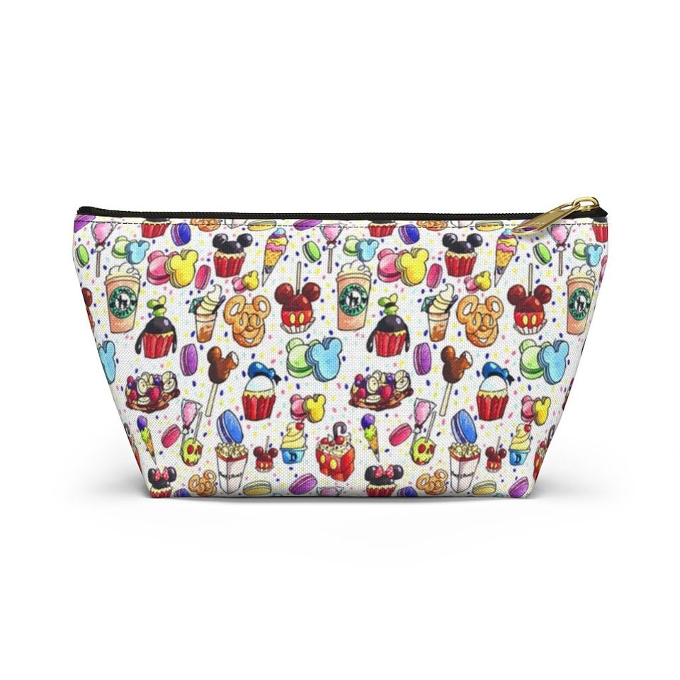 Disney Inspired Snacks - Accessory Pouch- Makeup Bag | Cosmetic Bag | Pencil Case | Gift For Her | Back To School Gift