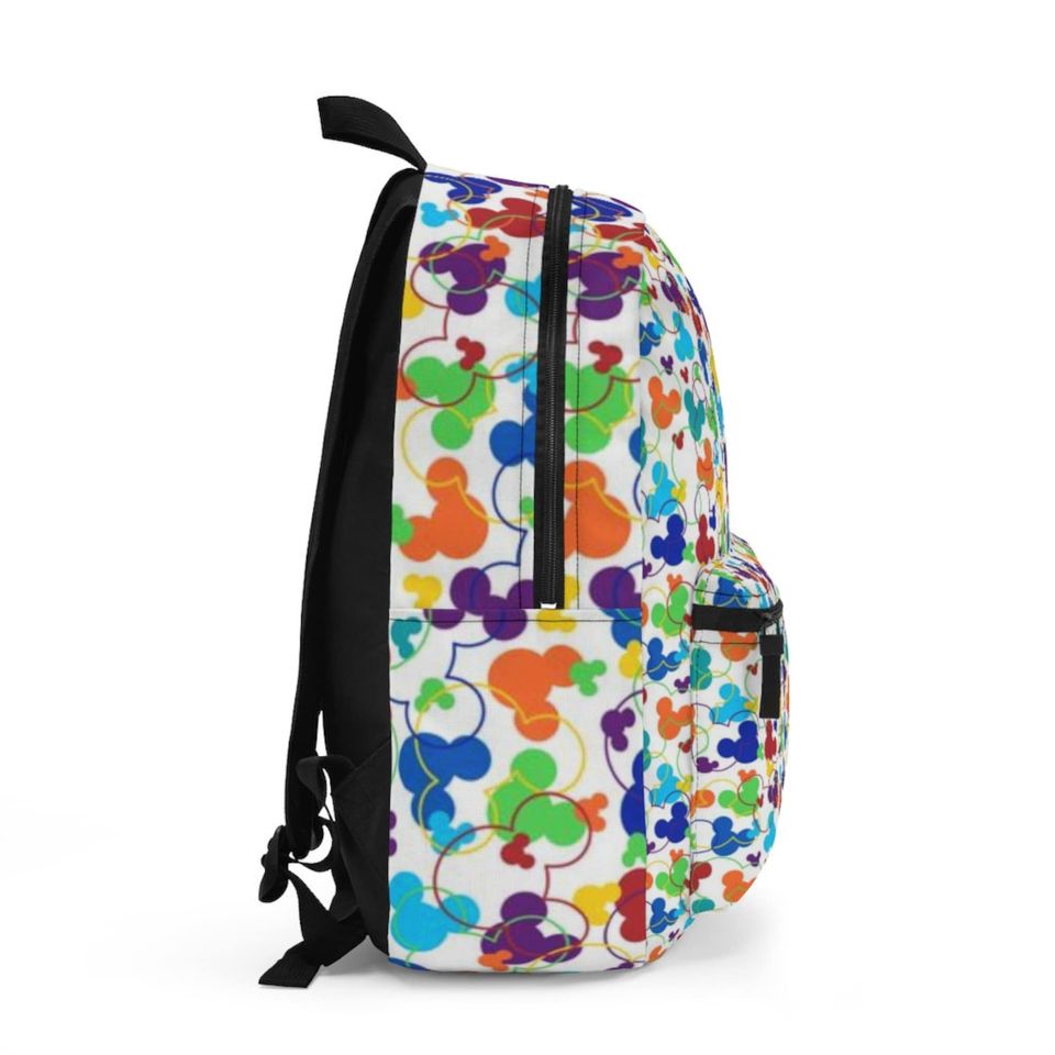 Rainbow Mickey Confetti - Disney Backpack - School Backpack - Bookbag
