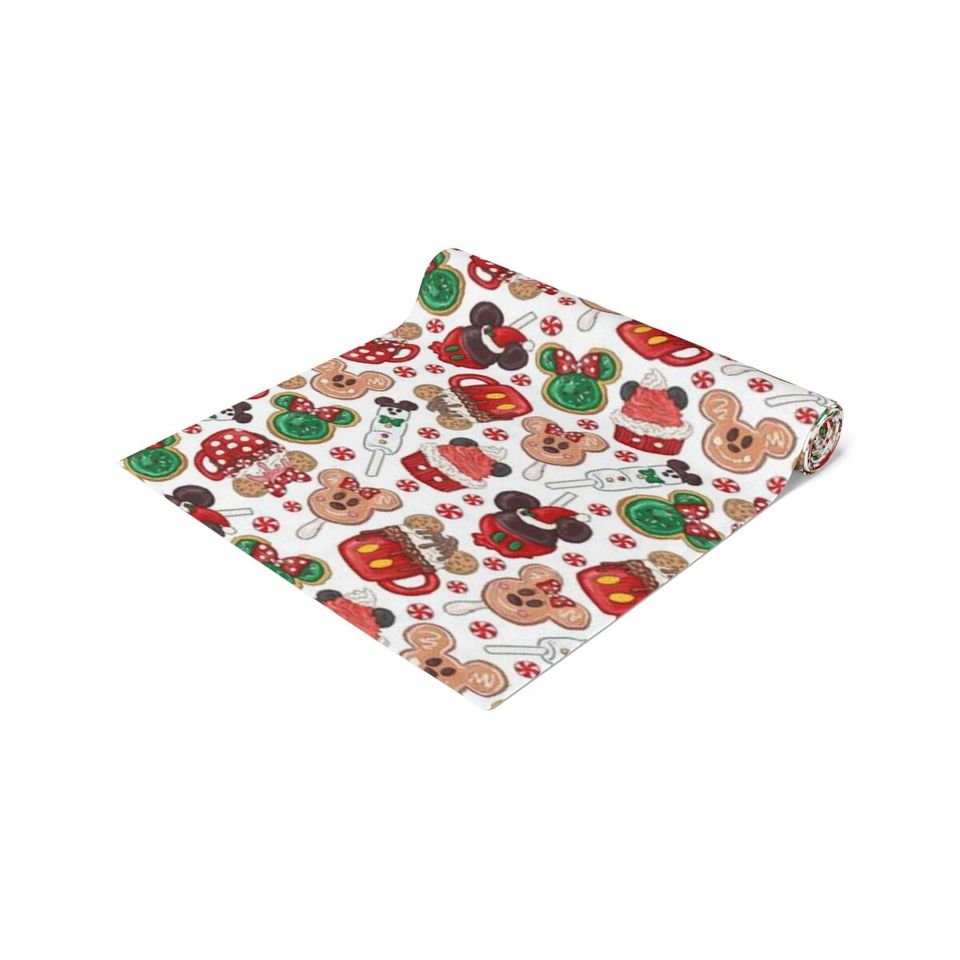 Disney Christmas Treats Table Runner – Holiday Table Decor - Mickey Mouse