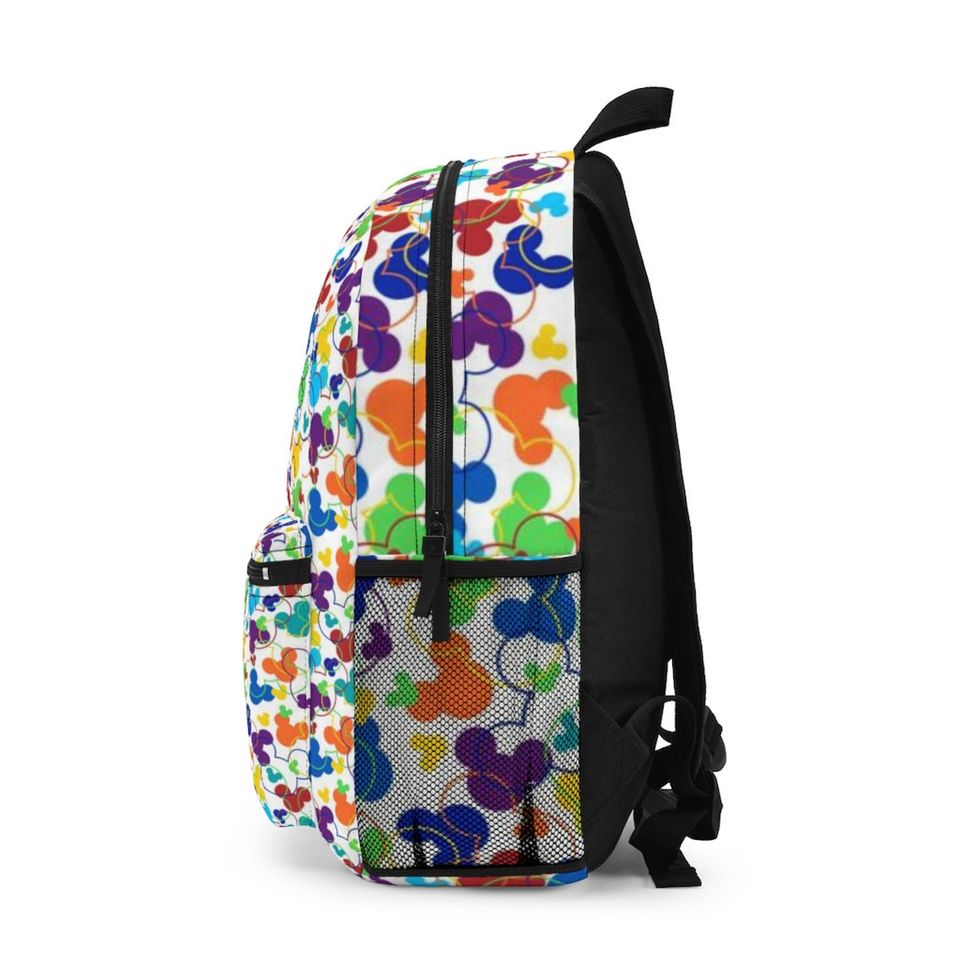 Rainbow Mickey Confetti - Disney Backpack - School Backpack - Bookbag