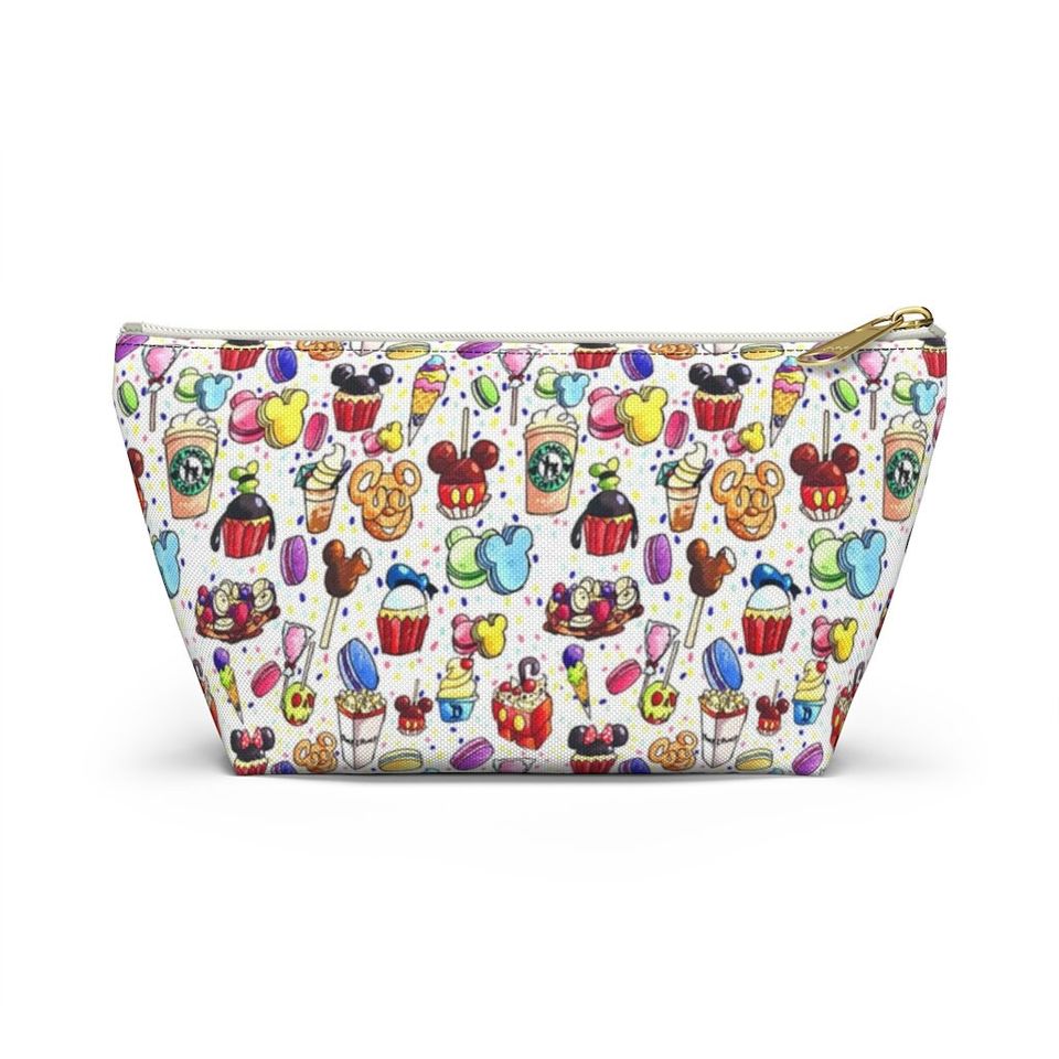 Disney Inspired Snacks - Accessory Pouch- Makeup Bag | Cosmetic Bag | Pencil Case | Gift For Her | Back To School Gift
