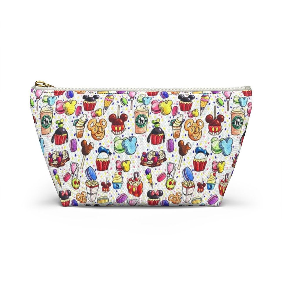 Disney Inspired Snacks - Accessory Pouch- Makeup Bag | Cosmetic Bag | Pencil Case | Gift For Her | Back To School Gift