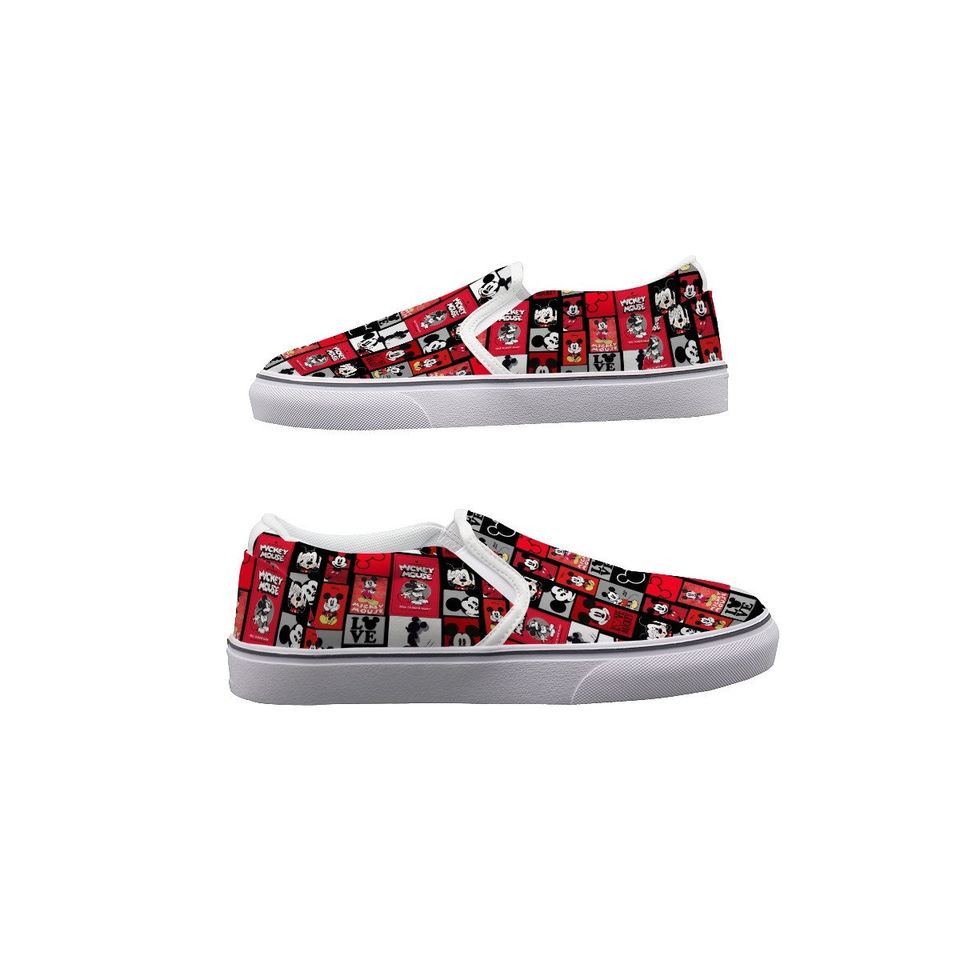 Mickey Posters Slip-Ons - Disney Bounding - Mickey Mouse - Men's Slip On Sneakers