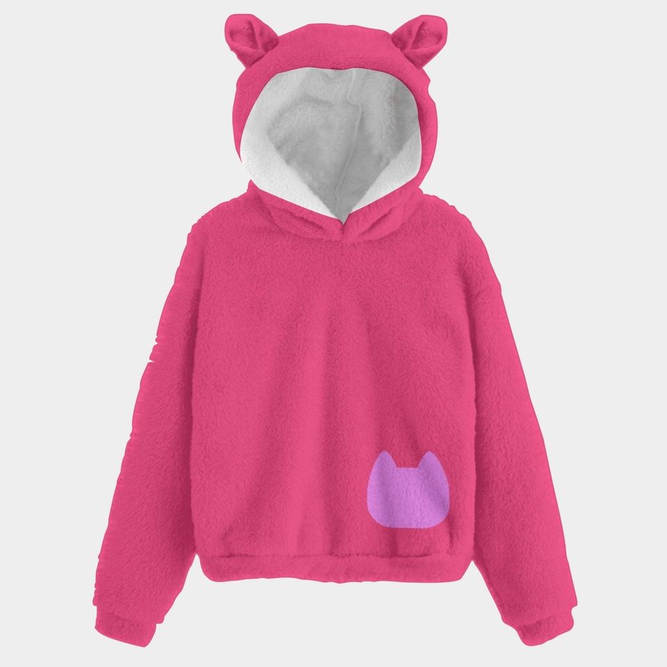 DJ Cat -  Kids Hoodie With Ear