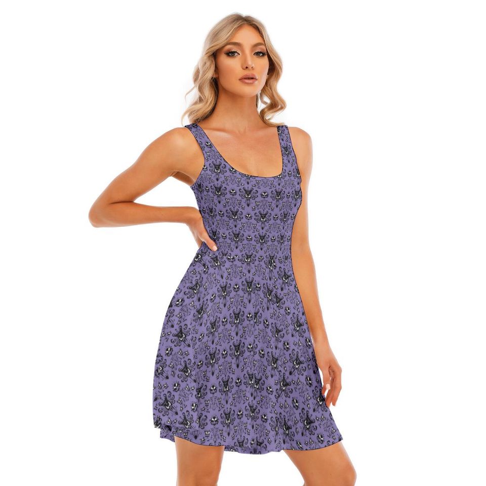 Haunted Mansion Halloween Skater Dress