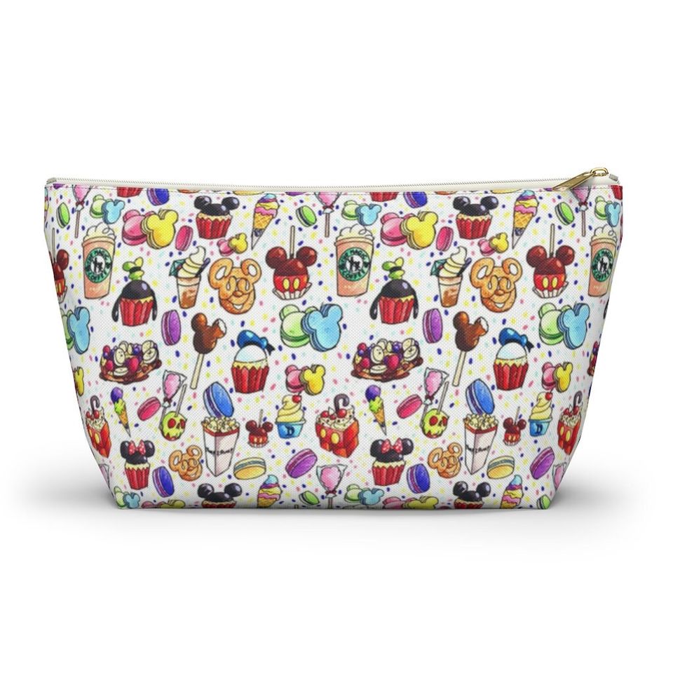 Disney Inspired Snacks - Accessory Pouch- Makeup Bag | Cosmetic Bag | Pencil Case | Gift For Her | Back To School Gift