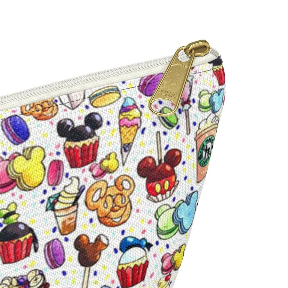 Disney Inspired Snacks - Accessory Pouch- Makeup Bag | Cosmetic Bag | Pencil Case | Gift For Her | Back To School Gift