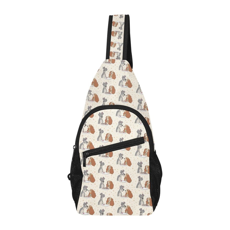 Lady and The Tramp Chest Bag - Disney Trip Bag - Disney Bounding - Sling Pack - Crossbody Bag - Disney Chest Bag