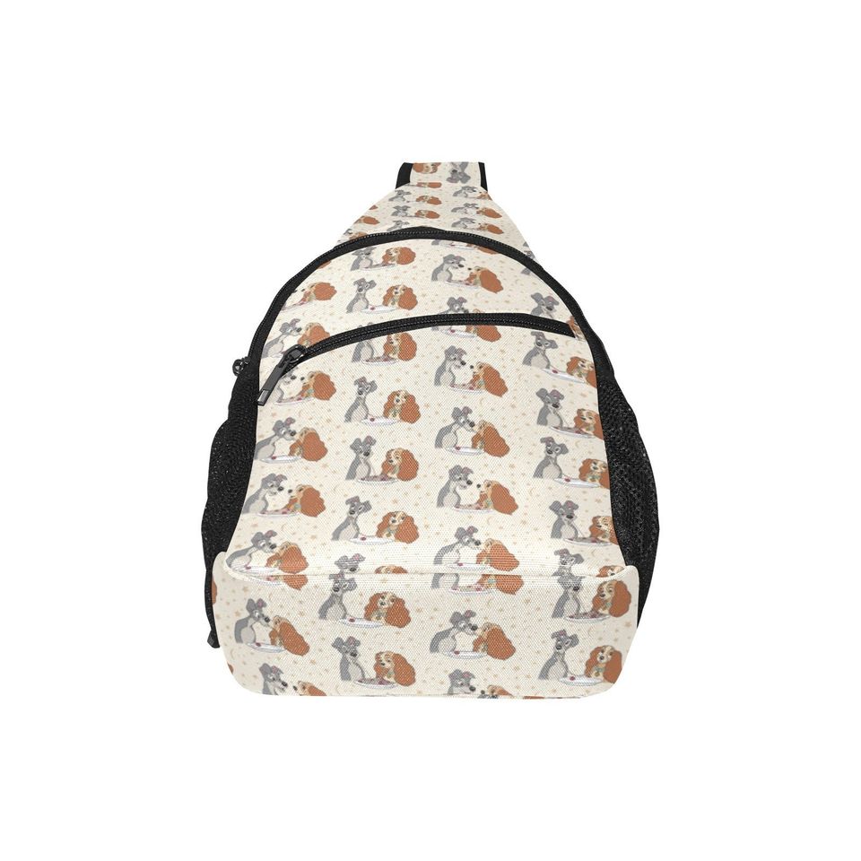 Lady and The Tramp Chest Bag - Disney Trip Bag - Disney Bounding - Sling Pack - Crossbody Bag - Disney Chest Bag